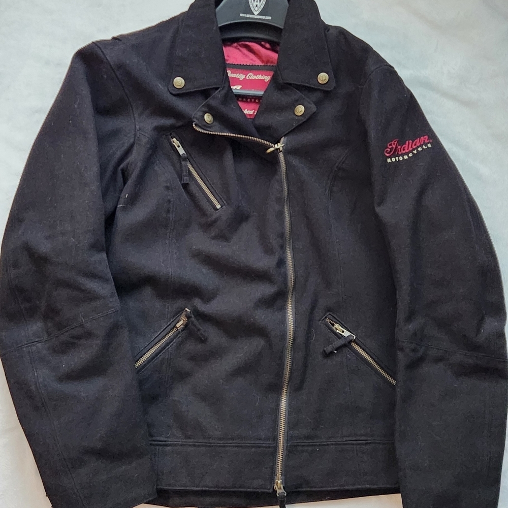 Genuine Indian Motorcycle Woman's Black Freedom Jacket - XL